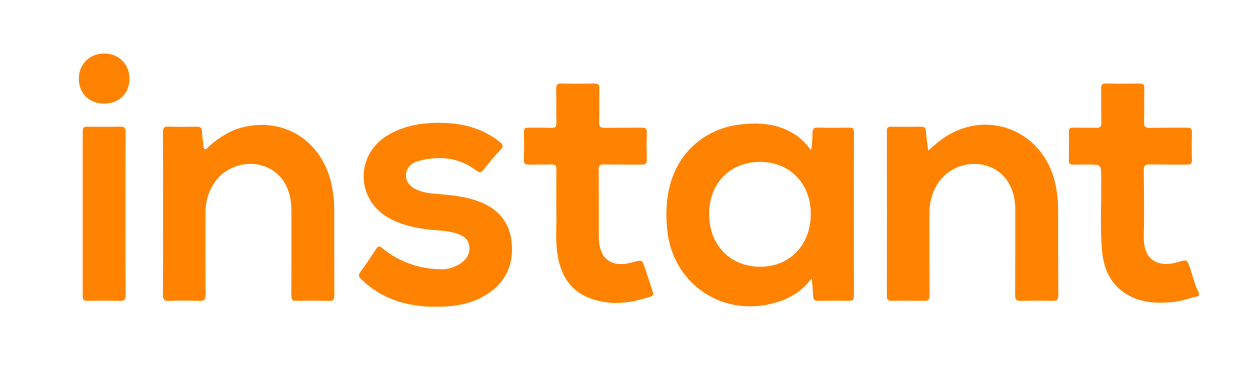 instant text logo